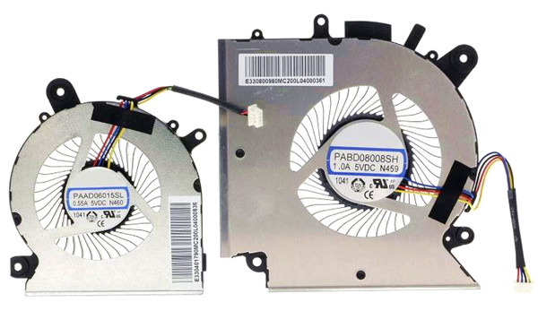 CPU+GPU-Lüfter für MSI Katana Gf76 11ud 11udk 11ue