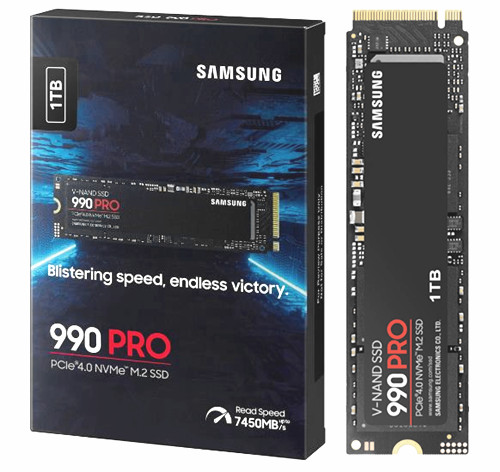 Samsung SSD 990 Pro 1TB MZ-V9P1T0BW NVMe M.2 PCI-Express 4.0