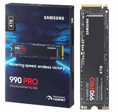 Samsung SSD 990 Pro 4TB MZ-V9P4T0BW NVMe M.2 PCI-Express 4.0